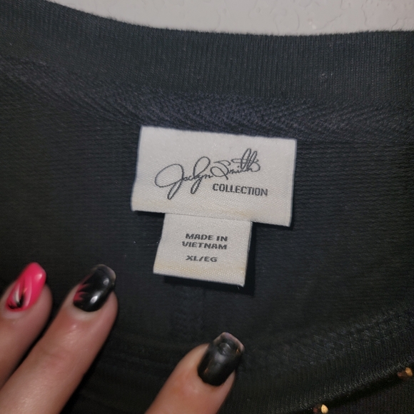 Womens Sweater with Embellishments - Picture 2 of 3